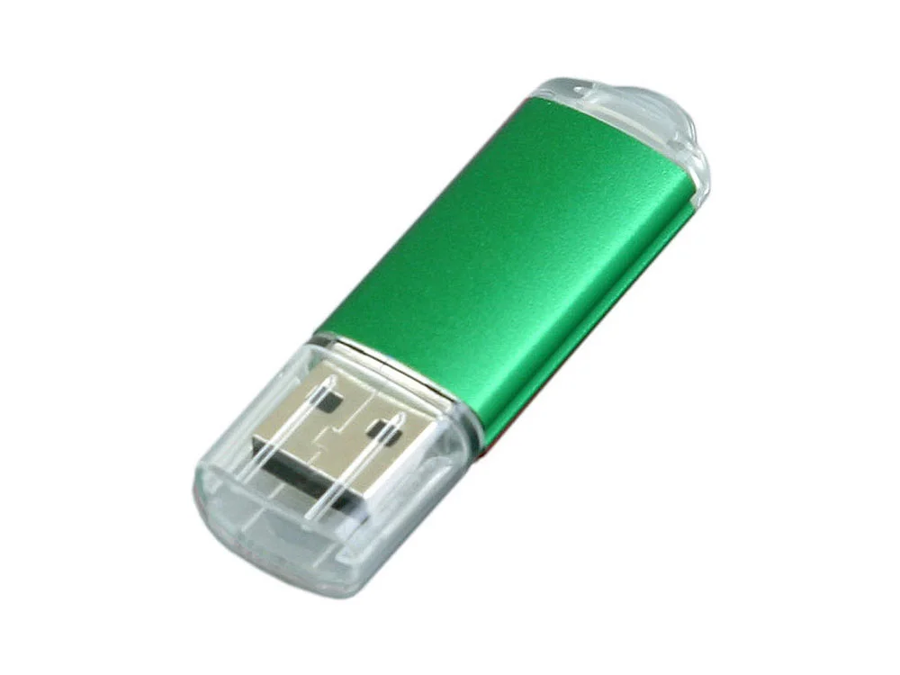 USB 3.0- флешка на 64 Гб с прозрачным колпачком зеленый 64Gb - фото 3