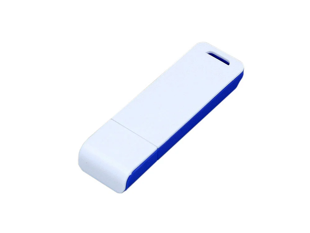 USB 3.0- флешка на 32 Гб с оригинальным двухцветным корпусом синий/белый 32Gb - фото 3
