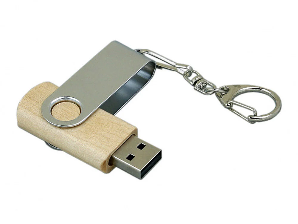 USB 3.0- флешка промо на 128 Гб с поворотным механизмом натуральный/серебристый 128Gb - фото 3