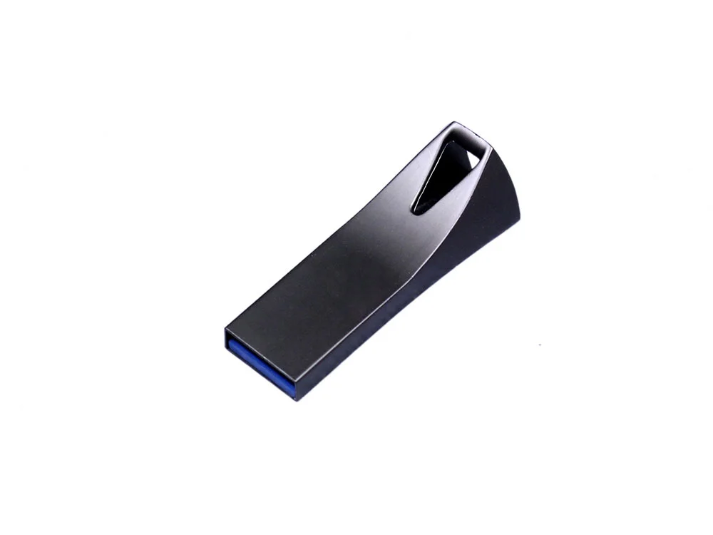 USB 2.0- флешка компактная с мини чипом и отверстием - фото 1