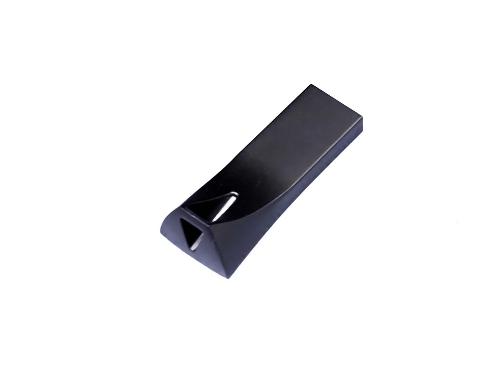 USB 2.0- флешка на 64 Гб компактная с мини чипом и отверстием серебристый 64Gb - фото 2