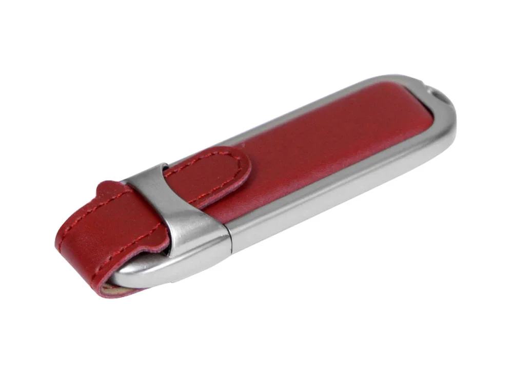 USB 3.0- флешка на 32 Гб с массивным классическим корпусом коричневый/серебристый 32Gb - фото 1