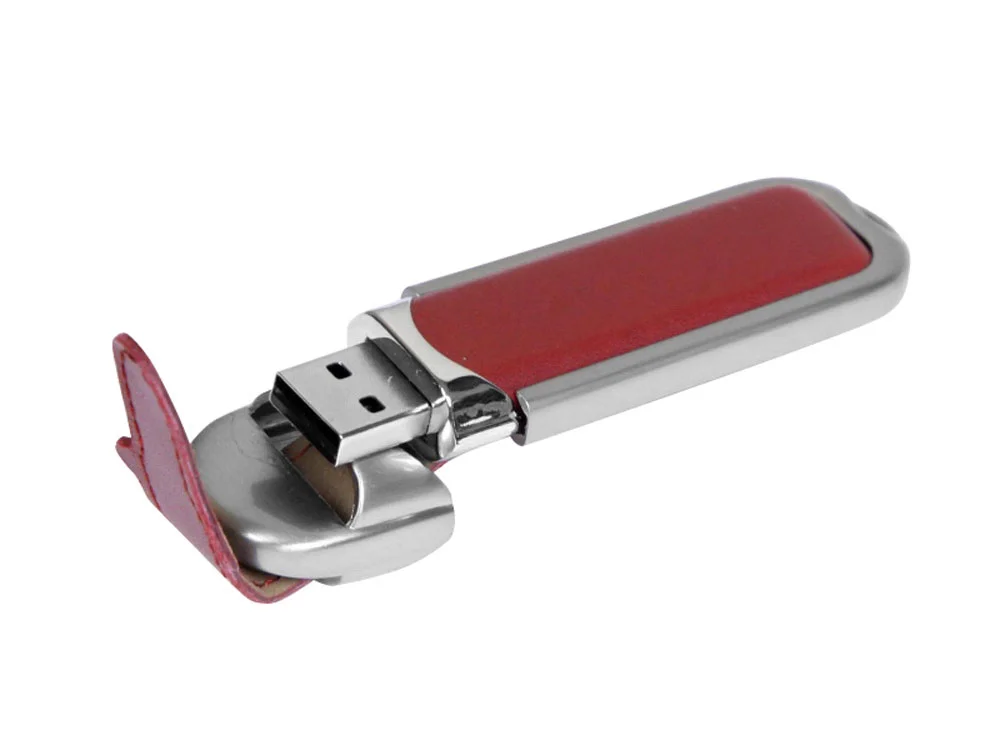 USB 3.0- флешка на 32 Гб с массивным классическим корпусом коричневый/серебристый 32Gb - фото 2