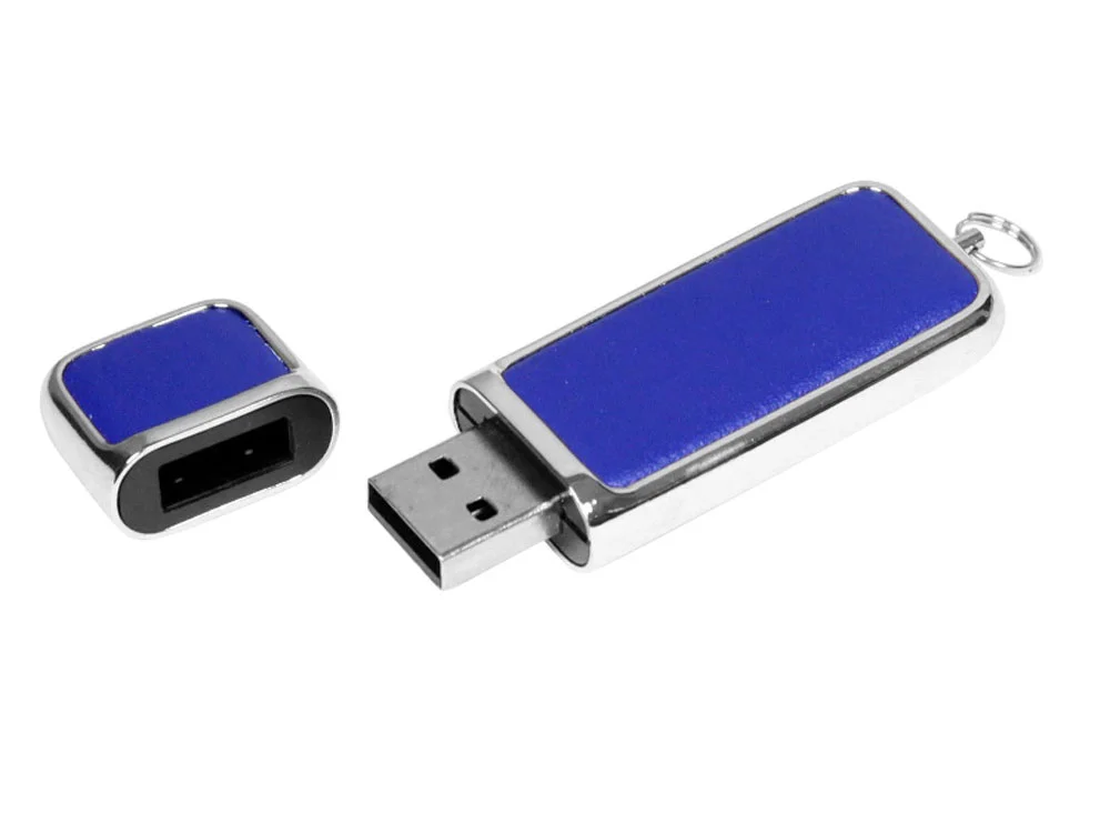 USB 3.0- флешка на 64 Гб компактной формы синий/серебристый 64Gb - фото 2