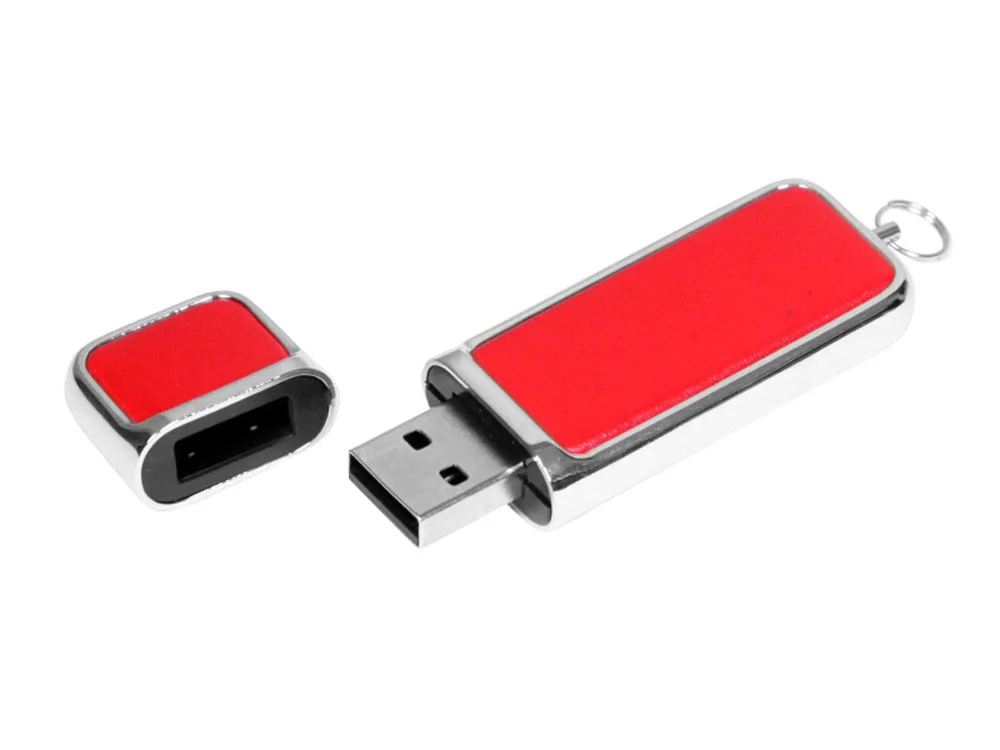 USB 3.0- флешка на 64 Гб компактной формы красный/серебристый 64Gb - фото 2