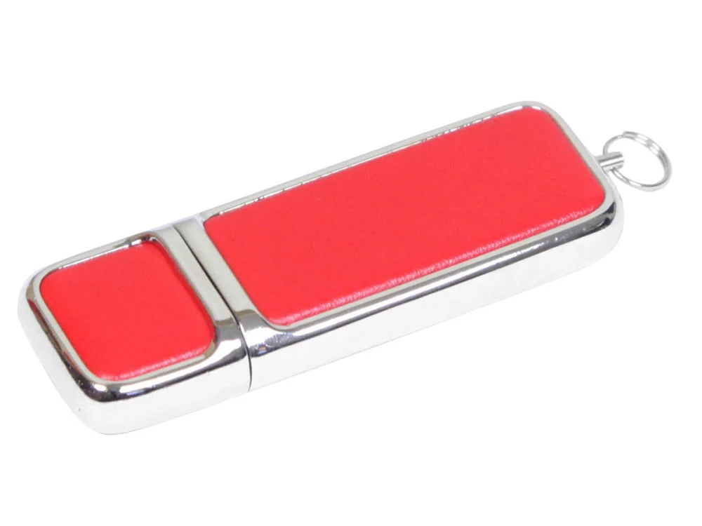 USB 3.0- флешка на 128 Гб компактной формы красный/серебристый 128Gb - фото 1