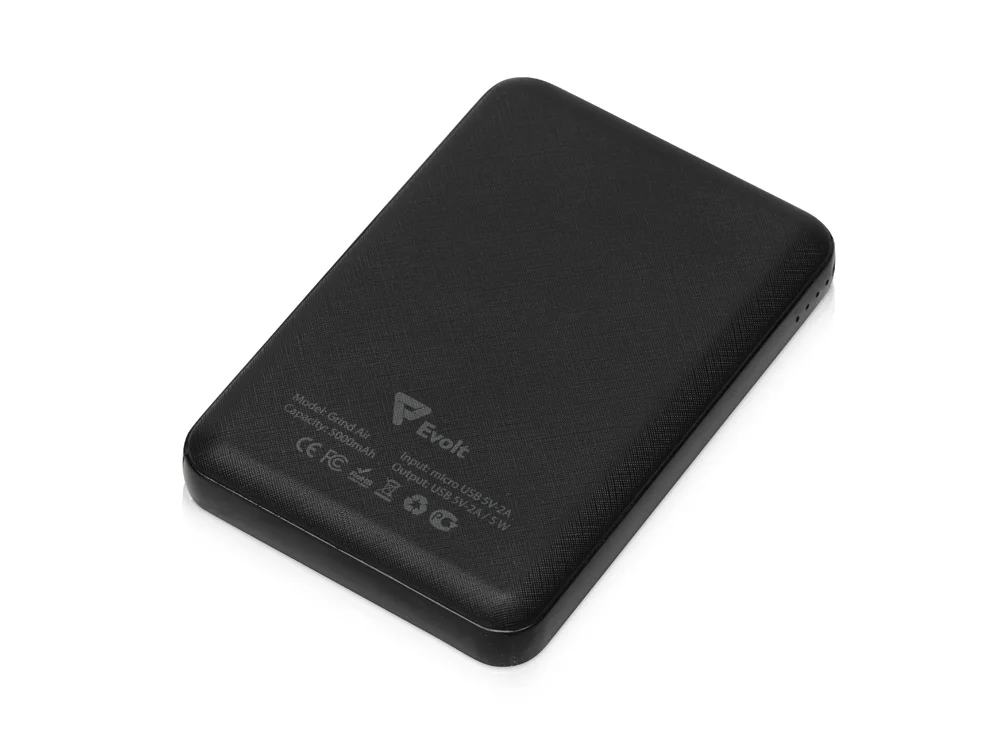 Беспроводной внешний аккумулятор Grind Air 5000 mAh черный - фото 2