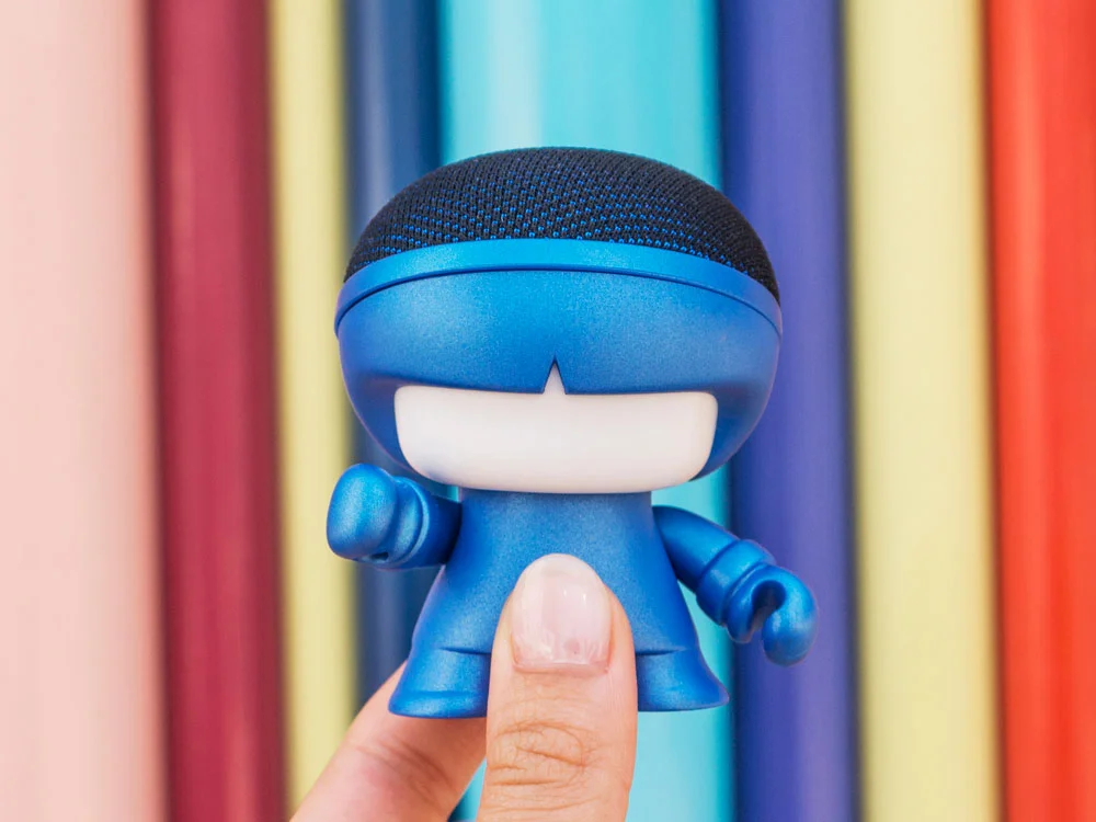 Портативная колонка Bluetooth mini Xboy Metallic синий - фото 3