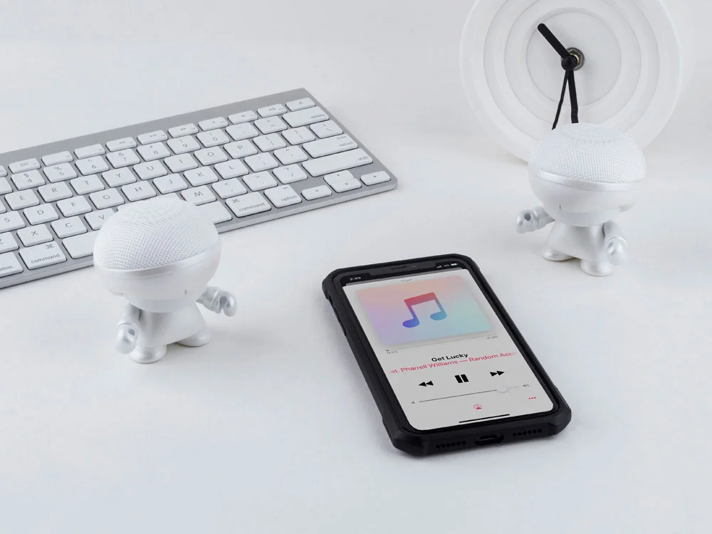 Портативная колонка Bluetooth mini Xboy Metallic белый - фото 3