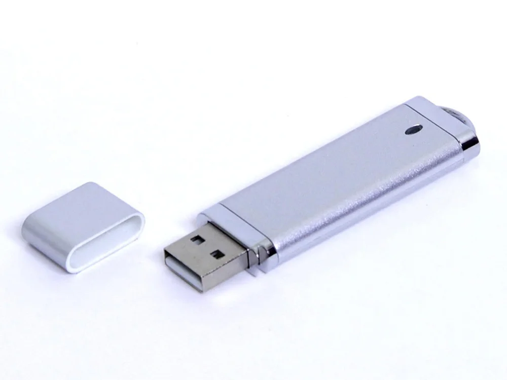USB 3.0- флешка промо на 64 Гб прямоугольной классической формы серебристый 64Gb - фото 1