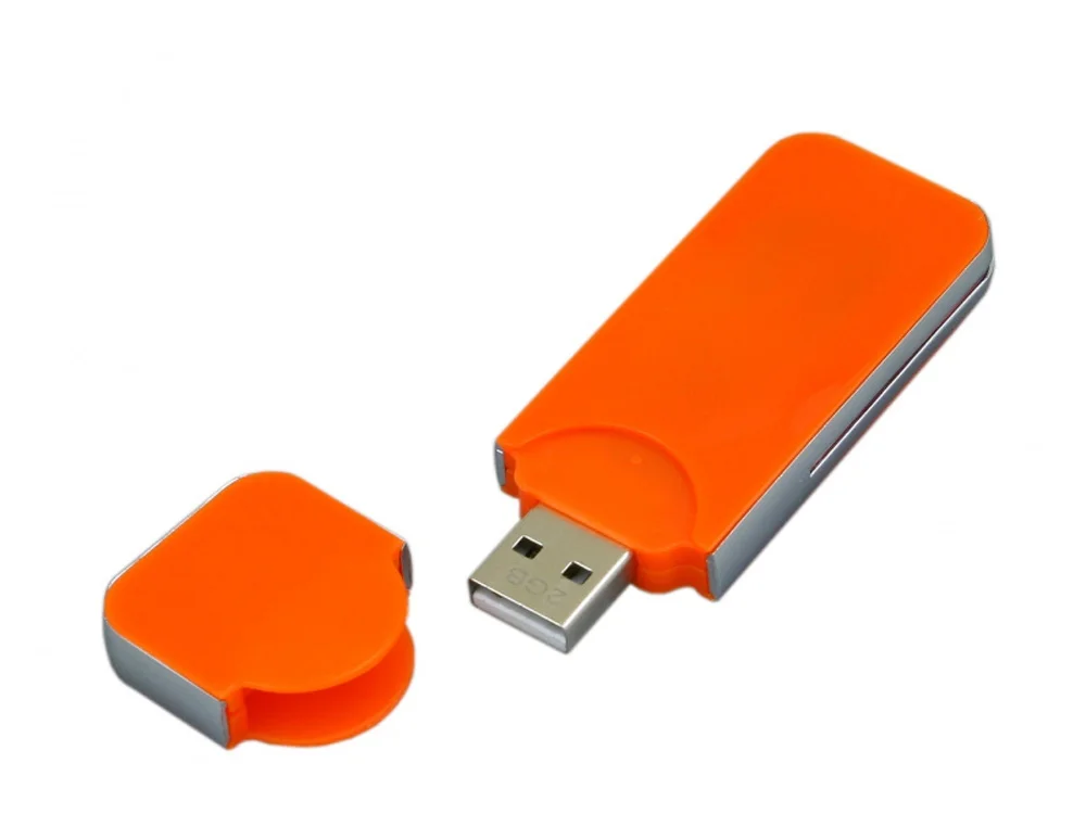 USB 2.0- флешка на 32 Гб в стиле I-phone оранжевый 32Gb - фото 2