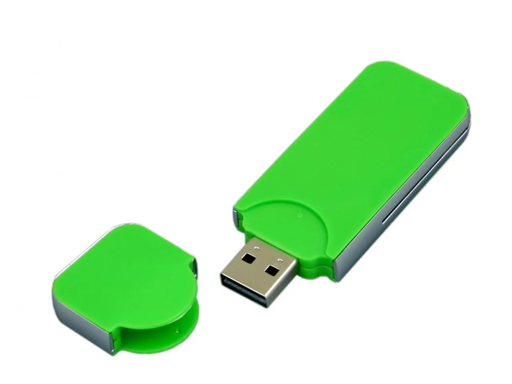 USB 2.0- флешка на 32 Гб в стиле I-phone зеленый 32Gb - фото 2