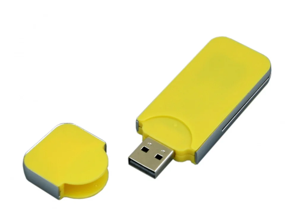 USB 2.0- флешка на 64 Гб в стиле I-phone желтый 64Gb - фото 2