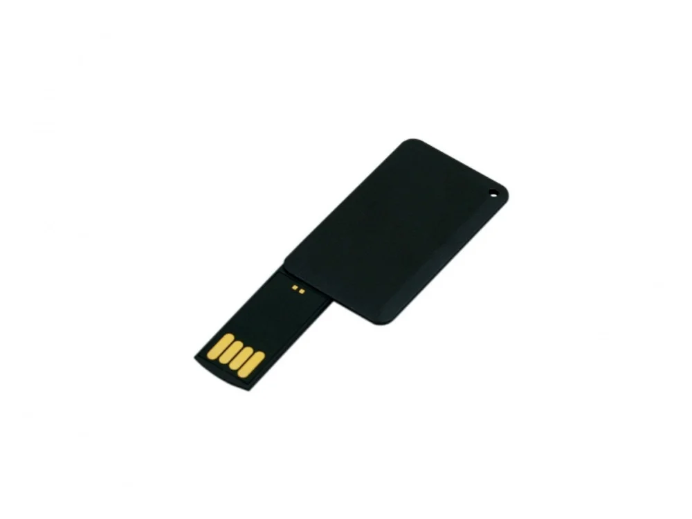 USB 2.0- флешка на 8 Гб в виде пластиковой карточки черный 8Gb - фото 2