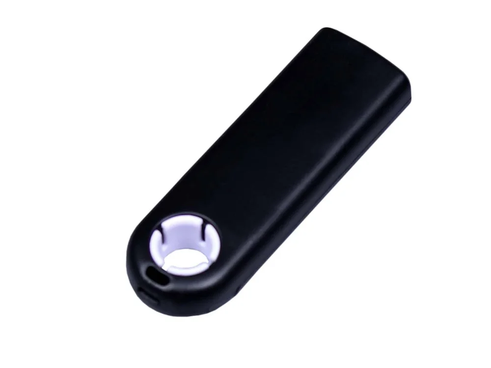 USB 2.0- флешка промо на 32 Гб прямоугольной формы выдвижной механизм черный/белый 32Gb - фото 2