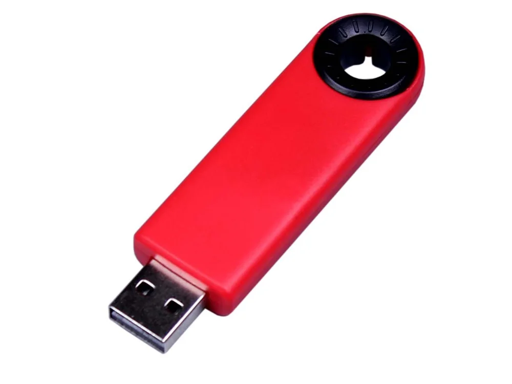 USB 2.0- флешка промо прямоугольной формы выдвижной механизм - фото 3