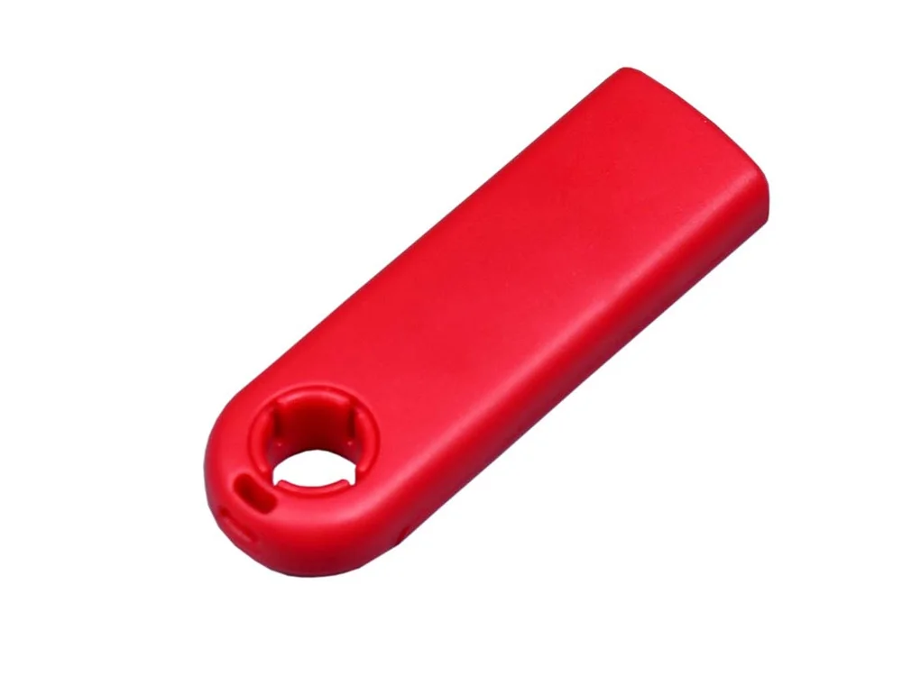 USB 3.0- флешка промо на 64 Гб прямоугольной формы выдвижной механизм красный 64Gb - фото 2