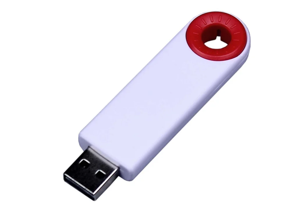 USB 3.0- флешка промо на 64 Гб прямоугольной формы, выдвижной механизм - фото 1