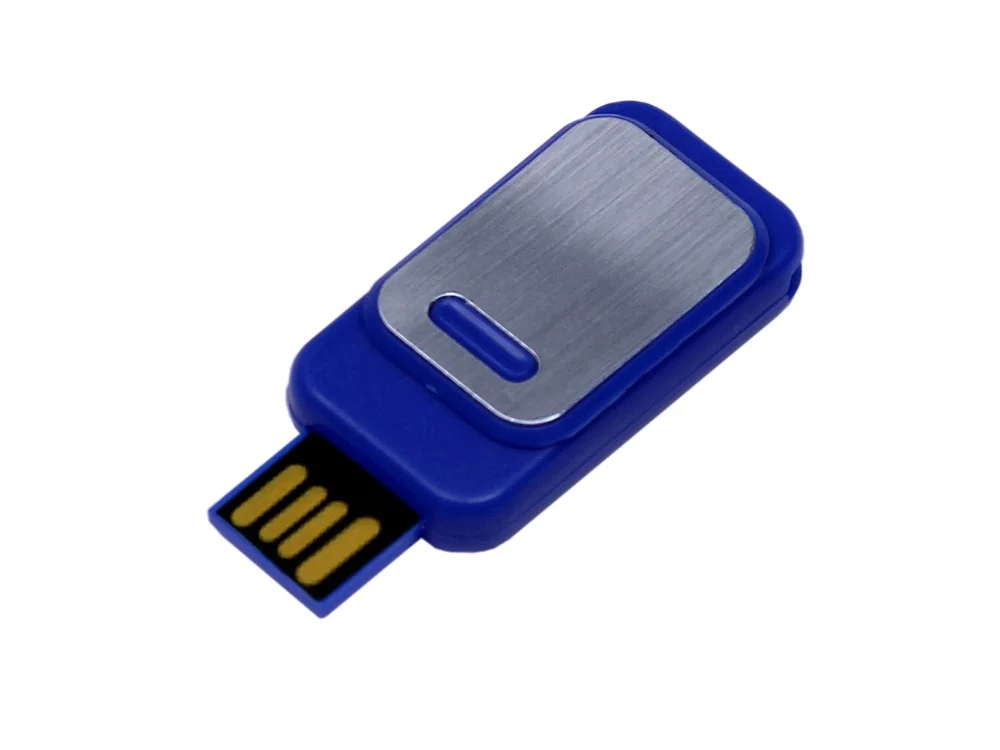 USB 2.0- флешка промо прямоугольной формы выдвижной механизм - фото 6