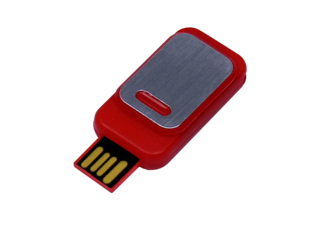 USB 2.0- флешка промо прямоугольной формы выдвижной механизм - фото 5