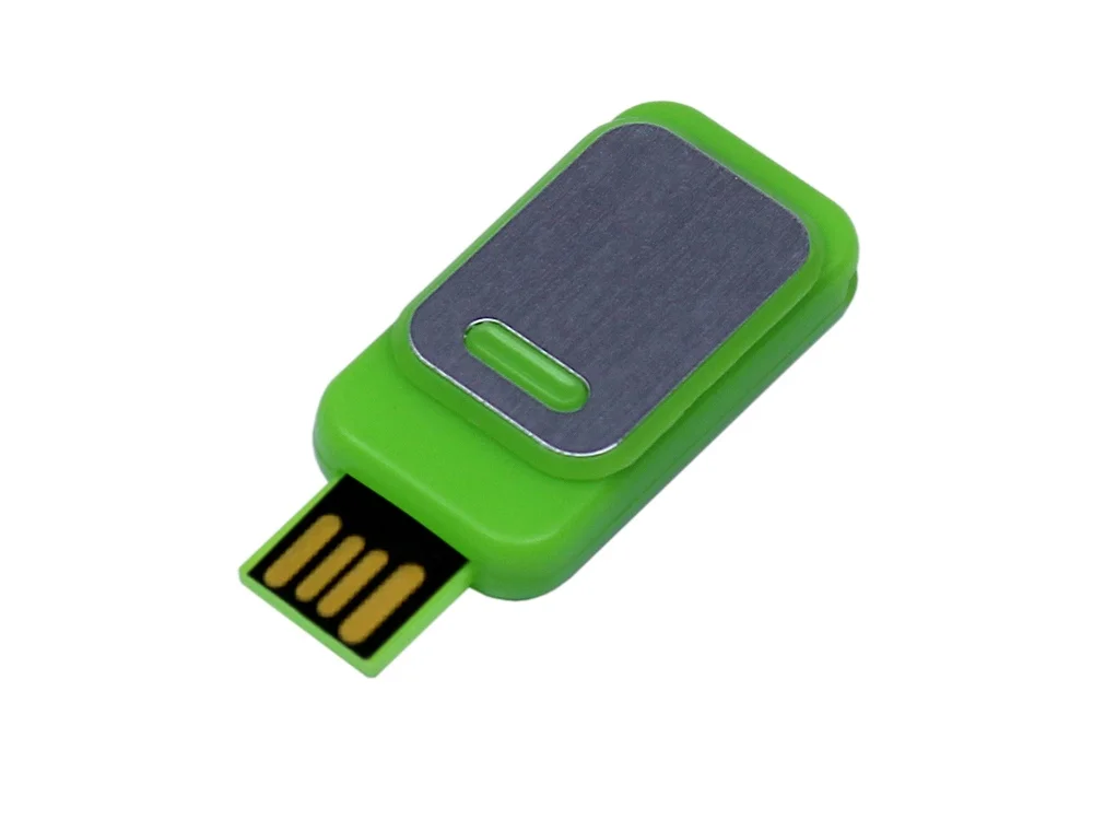 USB 2.0- флешка промо прямоугольной формы выдвижной механизм - фото 4