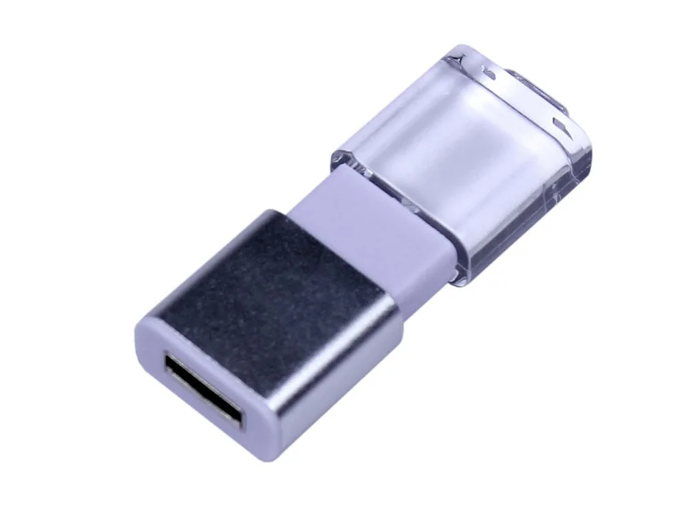 USB 2.0- флешка промо на 16 Гб прямоугольной формы выдвижной механизм белый 16Gb - фото 2