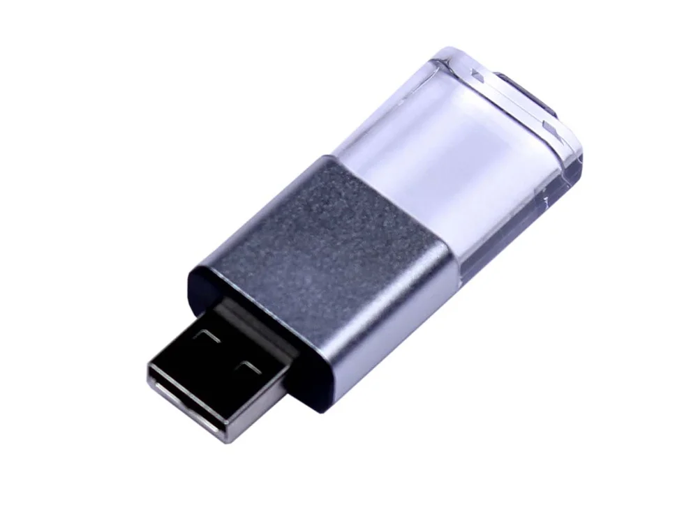 USB 2.0- флешка промо прямоугольной формы выдвижной механизм - фото 3
