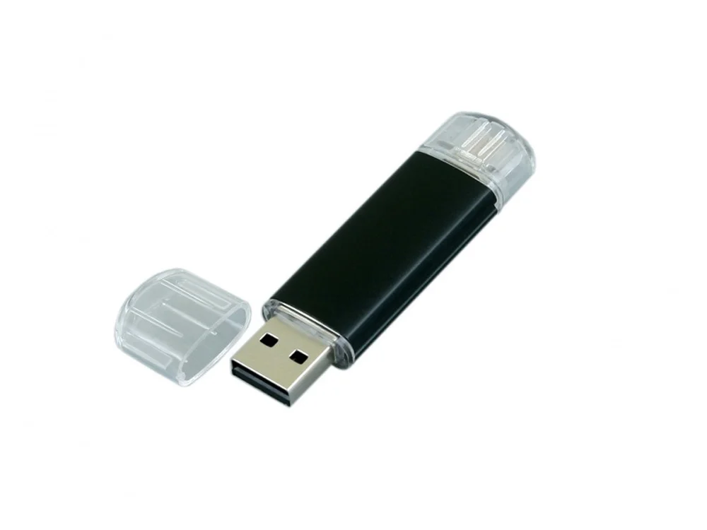 USB 2.0/micro USB- флешка на 64 Гб черный 64Gb - фото 3