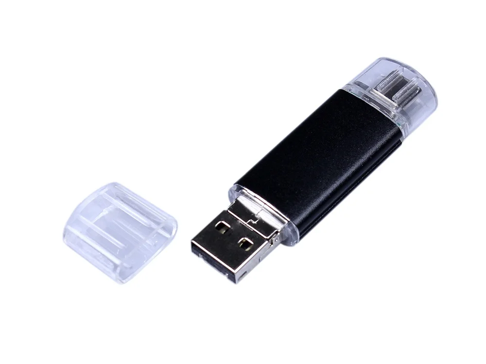 USB 3.0/micro USB/Type-C- флешка на 32 Гб черный 32Gb - фото 2