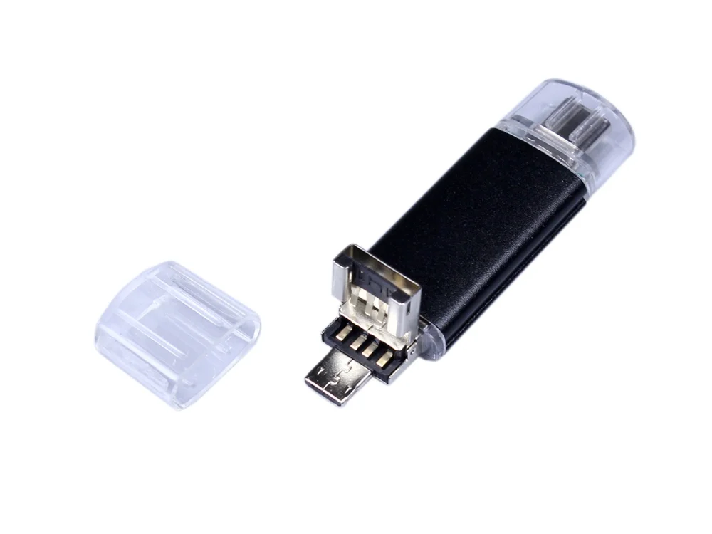 USB 3.0/micro USB/Type-C- флешка на 32 Гб черный 32Gb - фото 3