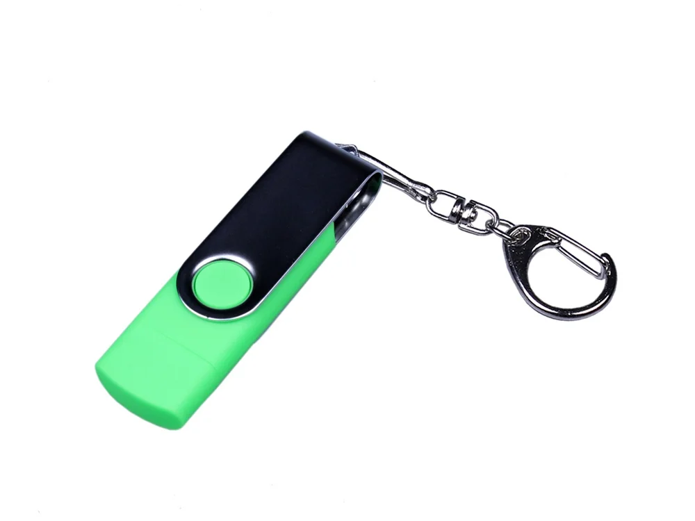 USB 2.0/micro USB/Type-C- флешка c поворотным механизмом - фото 6