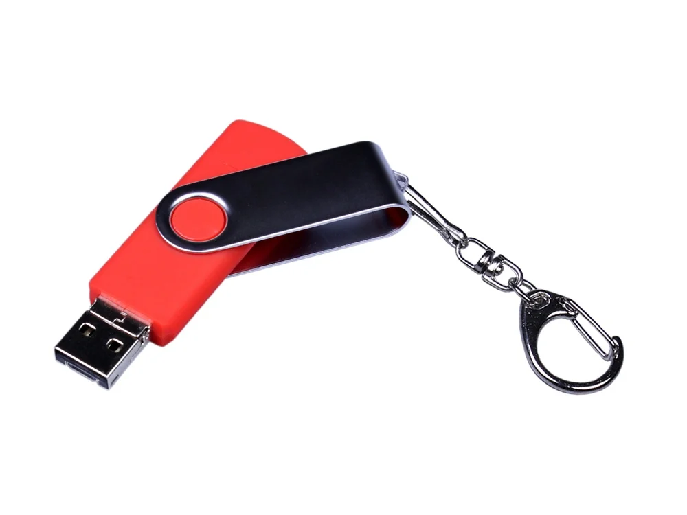USB 3.0/micro USB/Type-C- флешка на 32 Гб с поворотным механизмом красный 32Gb - фото 2