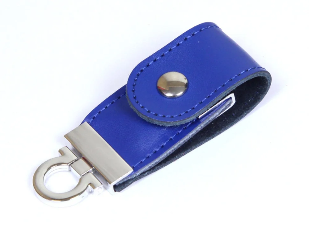 USB 2.0- флешка на 8 Гб в виде брелока синий 8Gb - фото 2
