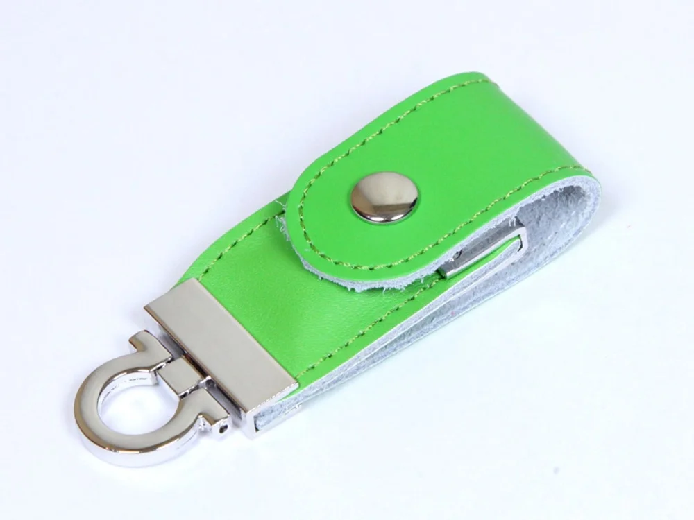 USB 2.0- флешка на 32 Гб в виде брелока зеленый 32Gb - фото 2