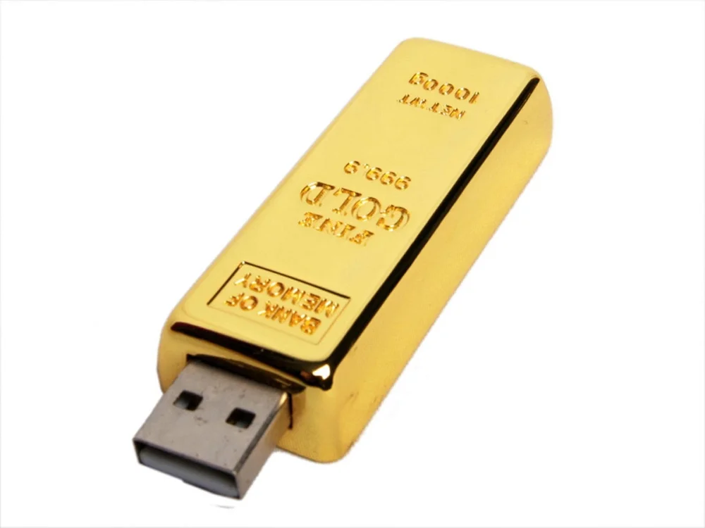 USB 3.0- флешка в виде слитка - фото 1