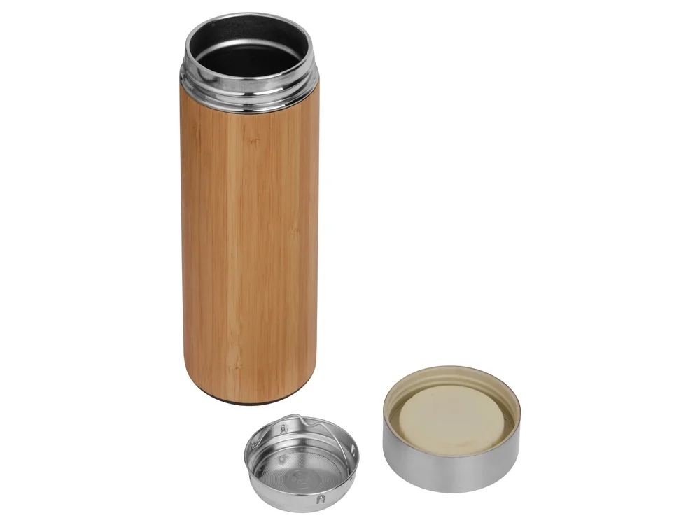 Вакуумный термос «Moso» из бамбука, натуральный, 400 мл - фото 2