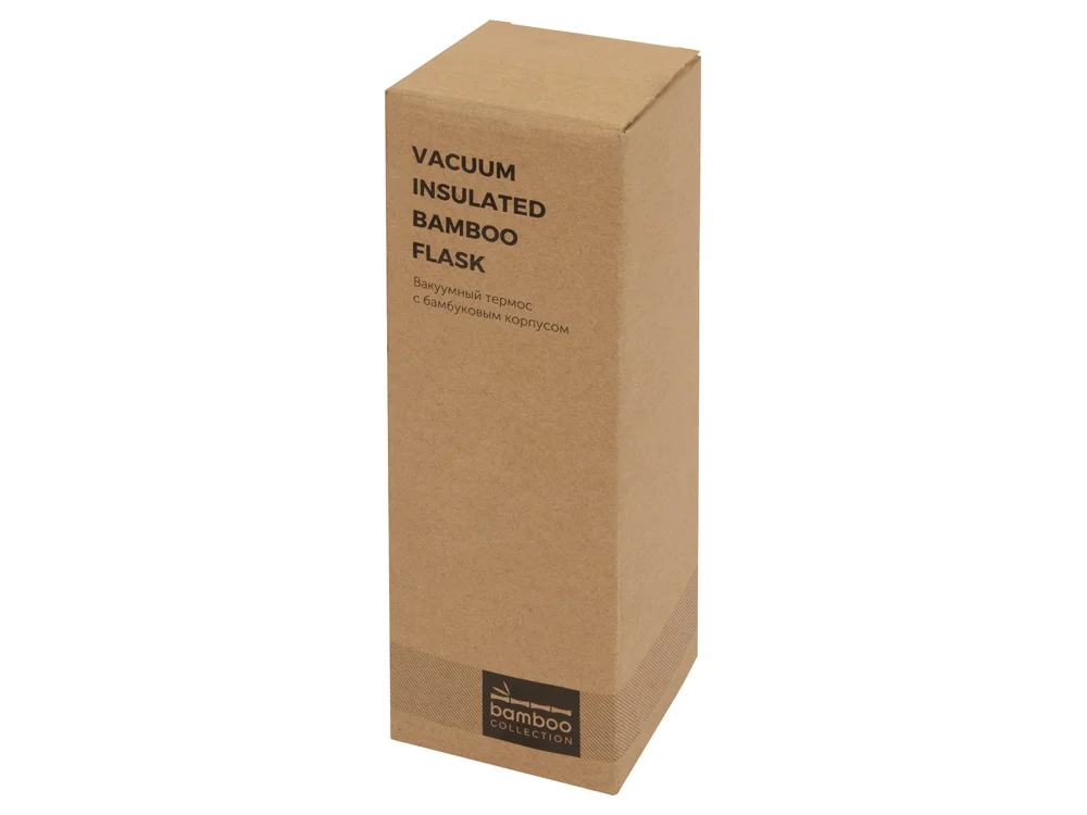 Вакуумный термос «Moso» из бамбука, натуральный, 400 мл - фото 5