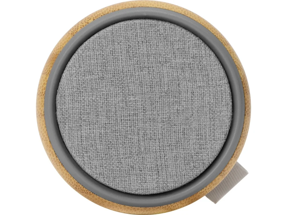 Портативная колонка из бамбука Bongo натуральный/серый - фото 7