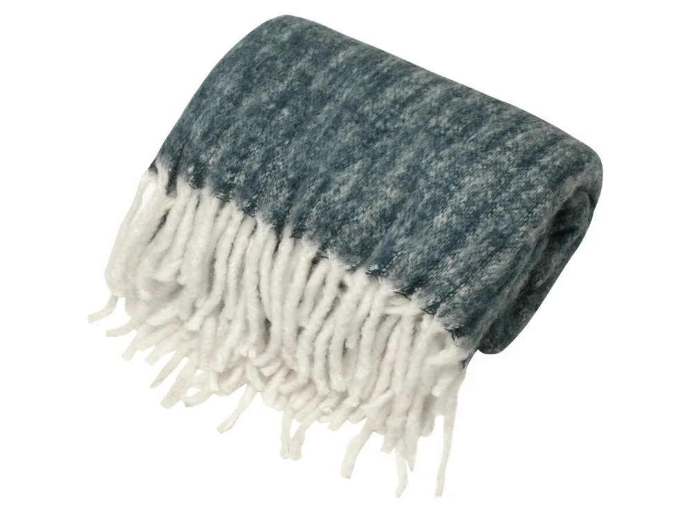 Плед «Warmy» с шерстью, темно-синий - фото 2