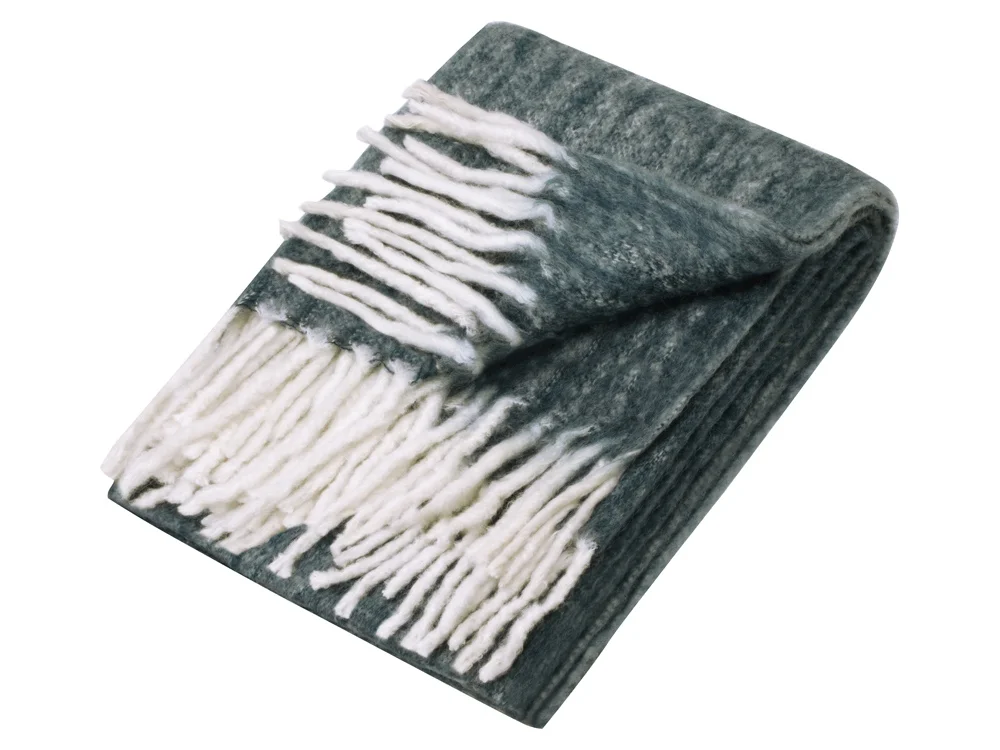 Плед «Warmy» с шерстью, темно-синий - фото 3