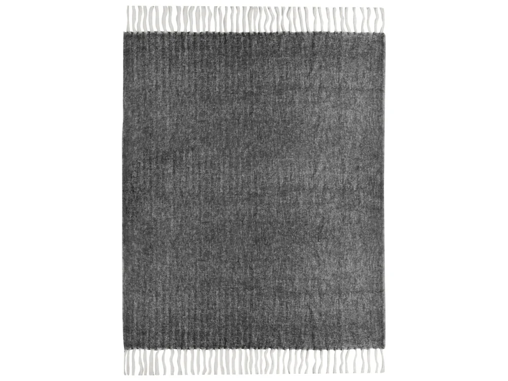 Плед Warmy с шерстью темно-серый - фото 6