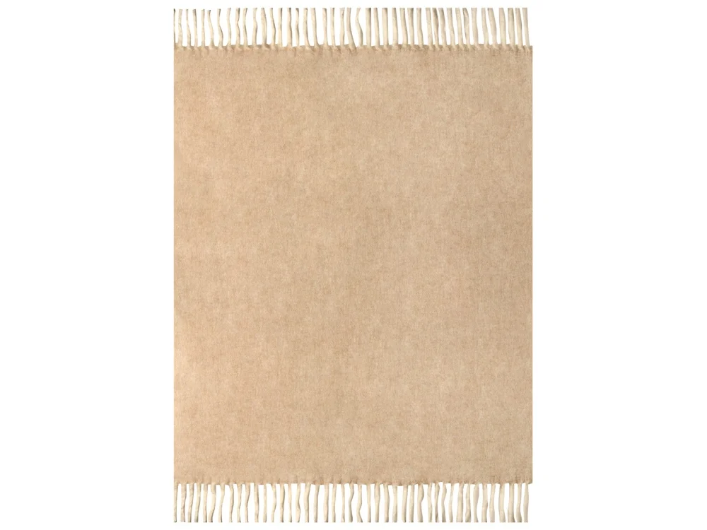 Плед «Warmy» с шерстью, бежевый - фото 6