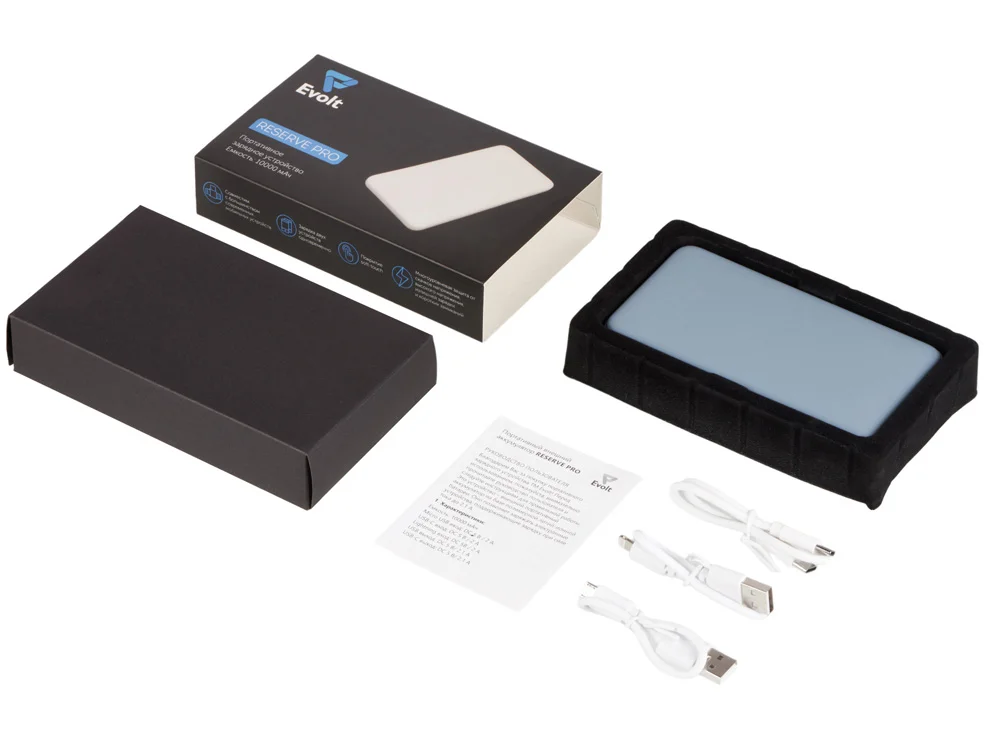 Внешний аккумулятор Reserve Pro 10 000 mAh серый антрацит - фото 9
