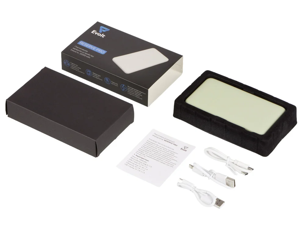 Внешний аккумулятор Reserve Pro 10 000 mAh зеленый оливковый - фото 9