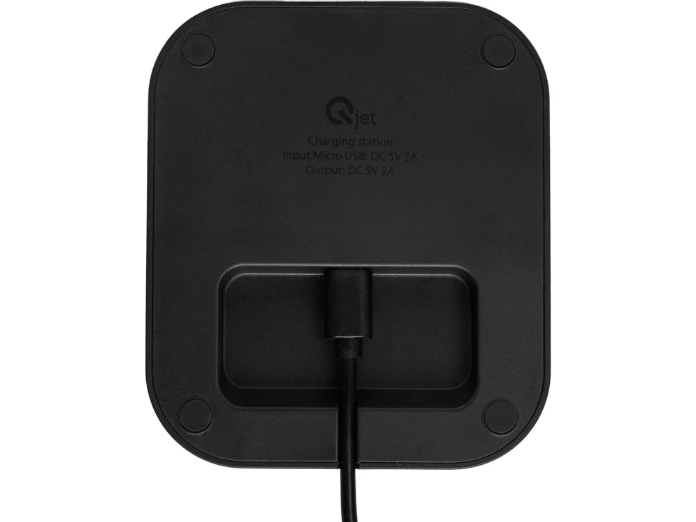 Беспроводное портативное зарядное устройство с зарядной станцией «UnIQ», 10000 mAh, черный - фото 17