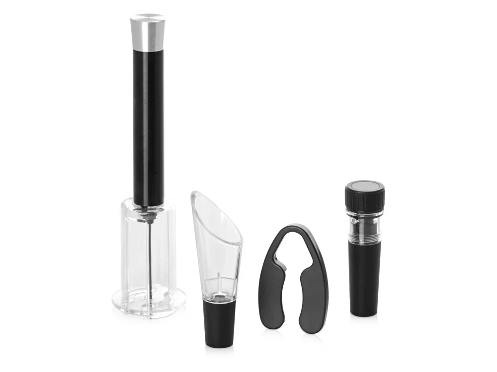 Набор аксессуаров для вина Pinot Grigio черный/серебристый - фото 2