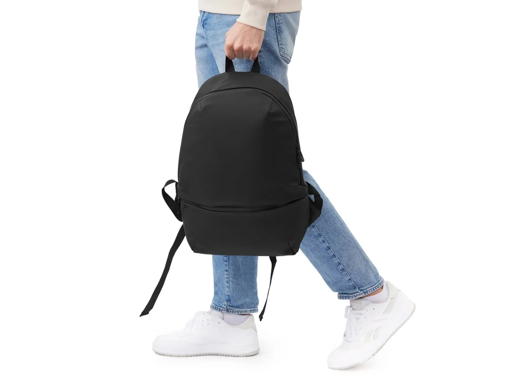 Рюкзак Glam для ноутбука 15 из мягкой экокожи черный - фото 16