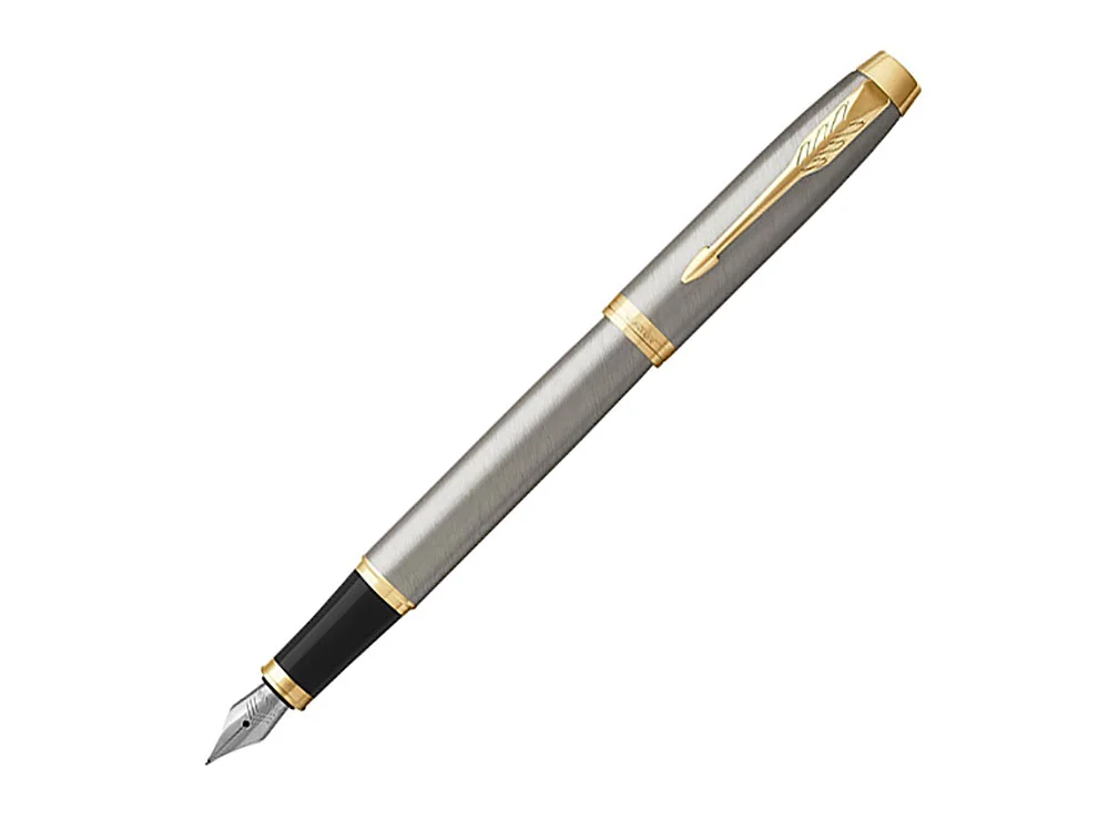 Ручка перьевая Parker IM Metal Brushed Metal GT - фото 1