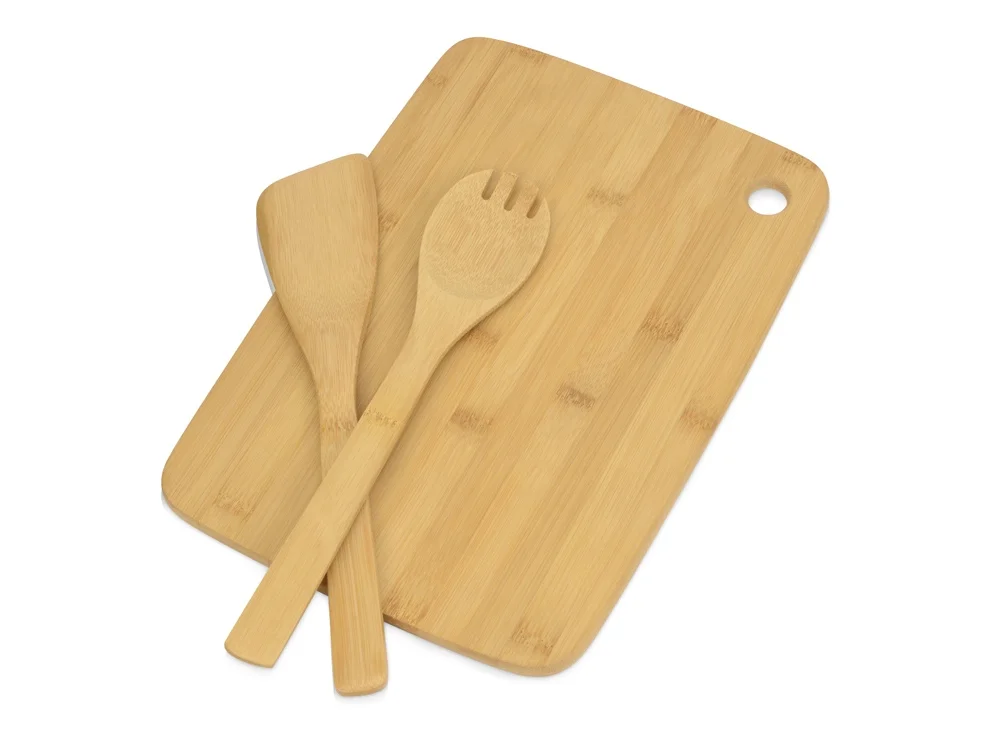 Разделочная доска с приборами «Cooking House», натуральный