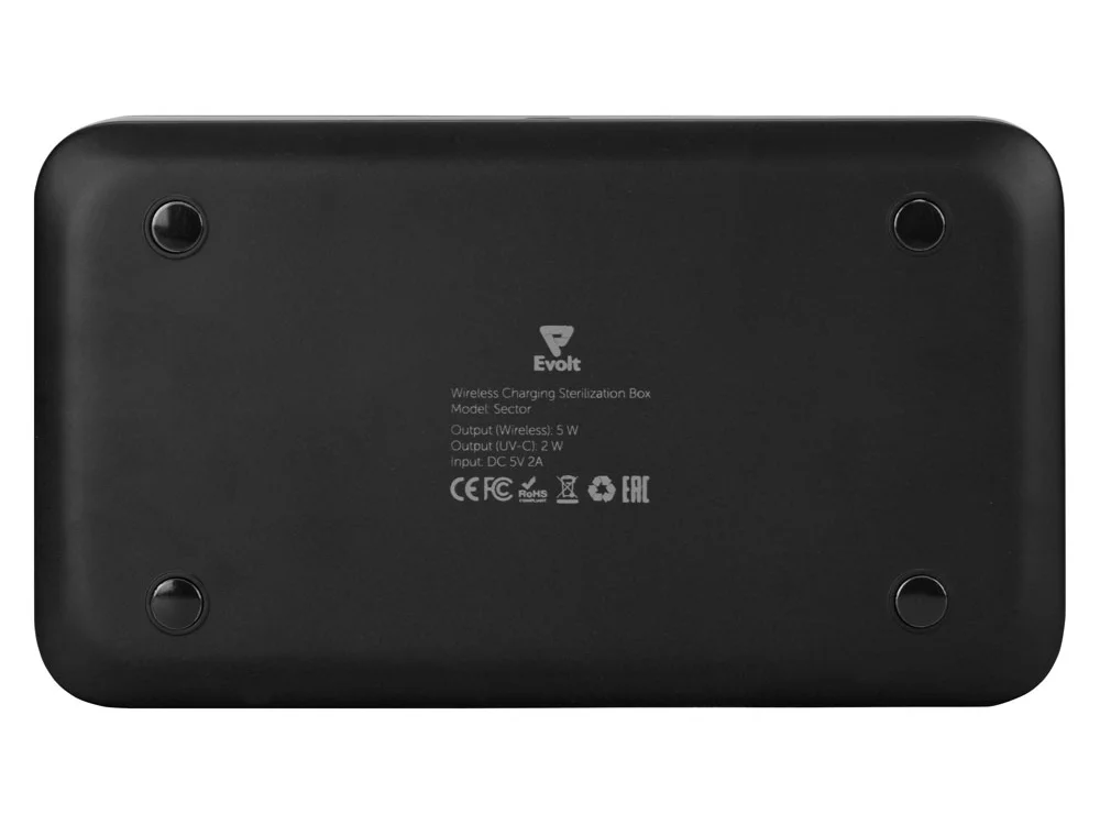 УФ-стерилизатор c функцией беспроводной зарядки Sector черный - фото 9